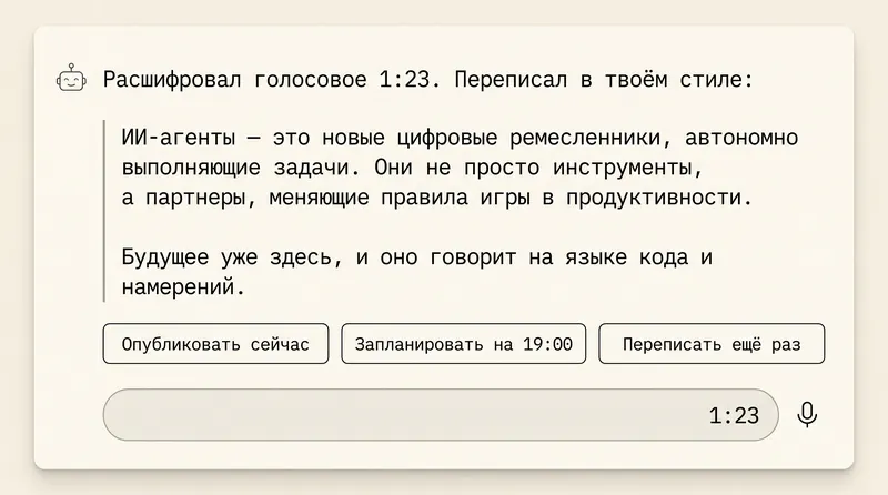 UI: Бот-писатель
